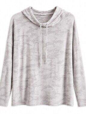GAP Women's Light Gray Camo Hoodie XL